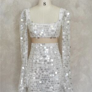 Rue De Seine Cassidy Sequin Wedding Dress